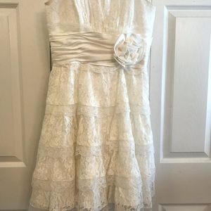 White Lace Cocktail Dress